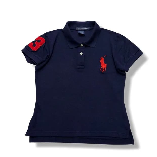 폴로 빅포니 네이비 레드