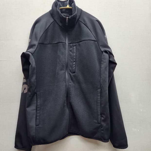 아디다스 사이드 레터링 로고 플리스 자켓 95(M~L) 남여공용