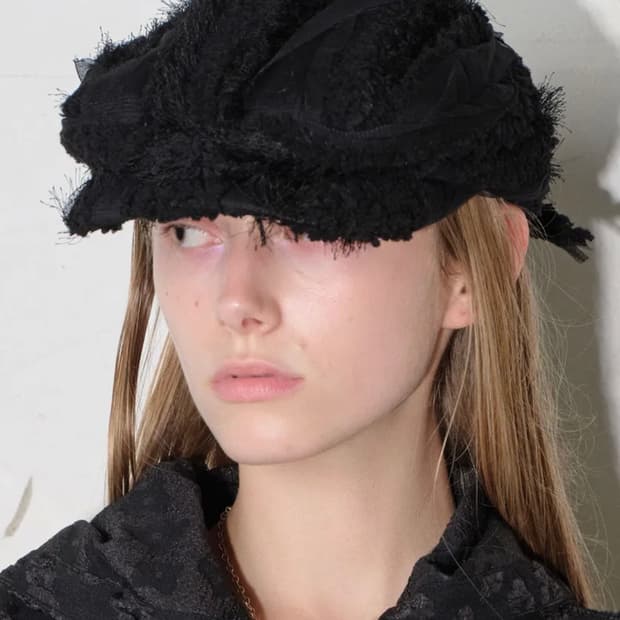 타입서비스 리본 헌팅캡 베레모 블랙