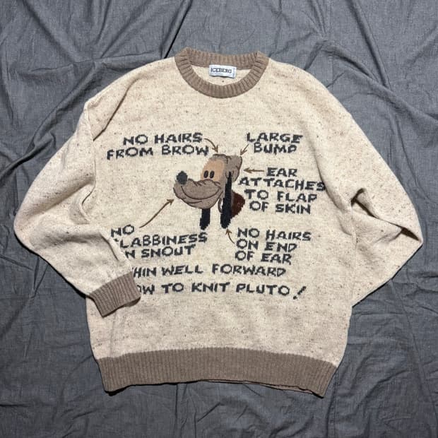 Disney Pluto Knit Sweatet