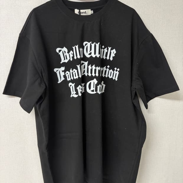 CORD FATAL ATTRACTION T-SHIRT_BK(반팔티)