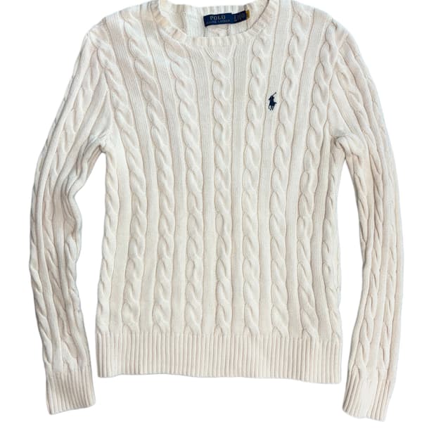 폴로 랄프 로렌 케이블 니트 코튼 스