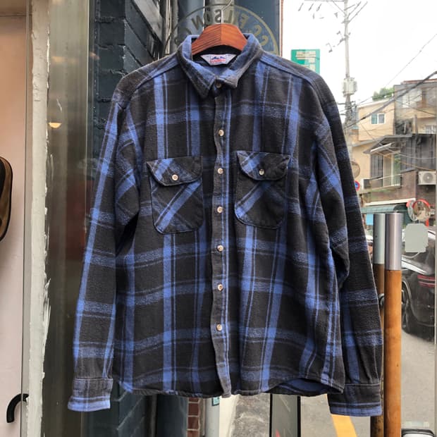 70s/80s Five Brothers flannel shirt-XL