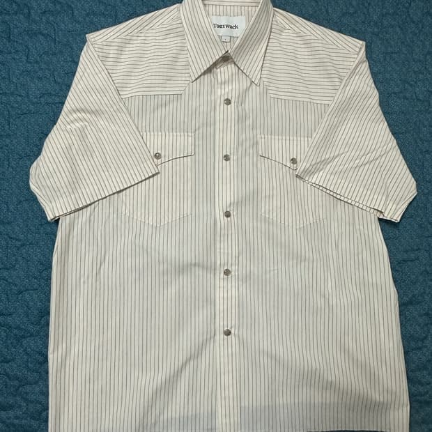 [L] 토니웩 로우컷 스트라이프 체크 셔츠