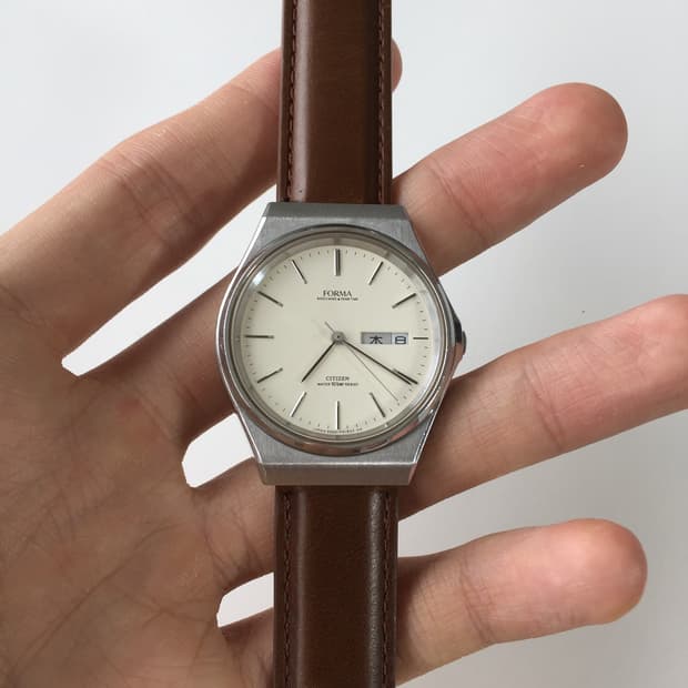 80s citizen forma day-date quartz