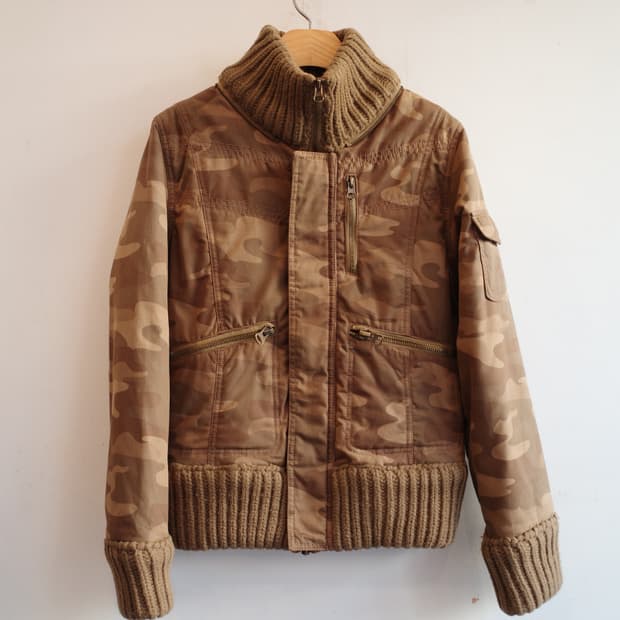 PRD 투웨이 집업 카모패턴 자켓  