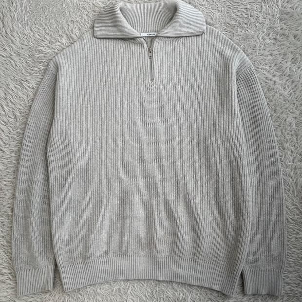 키뮤어 반집업 니트 티셔츠/#3237