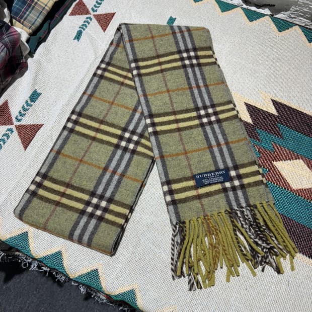 버버리 빈티지 채크패턴 머플러