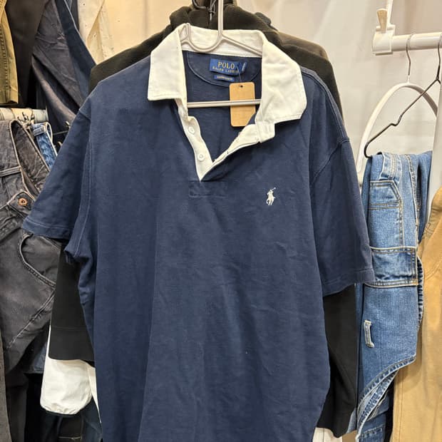 폴로 랄프로렌 럭비 티셔츠 XL 105