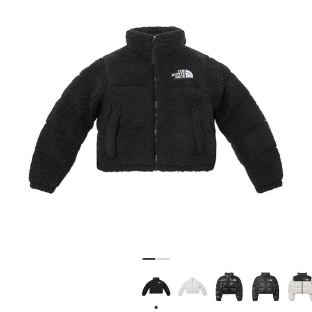 (W) 노스페이스 쉐르파 뽀글이 눕시 자켓 블랙