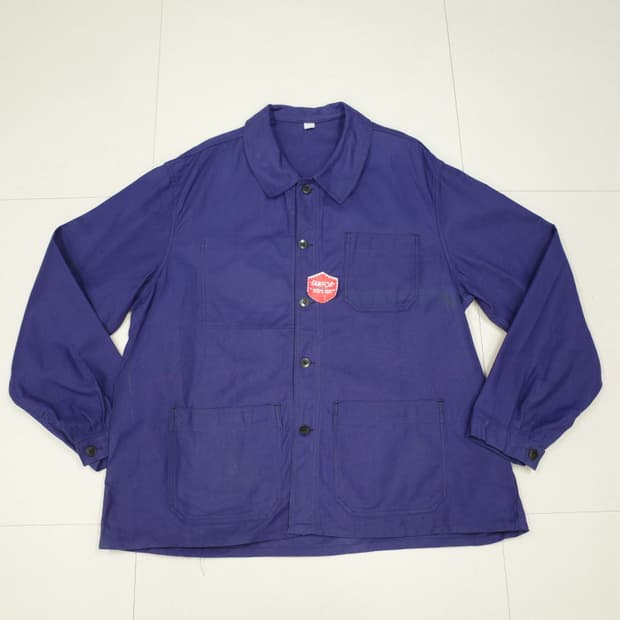 70s 프렌치 클럽 카라 초어 워크 자켓 데드스탁 110