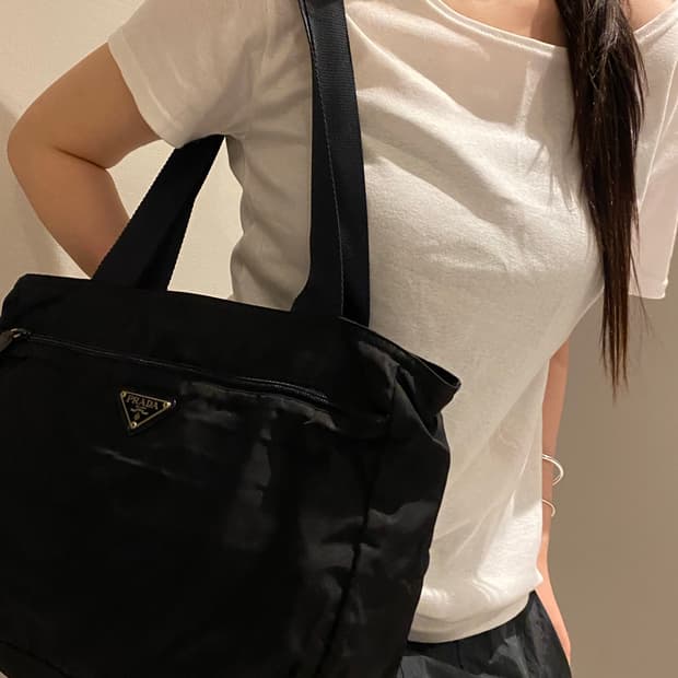 프라다 나일론 숄더백