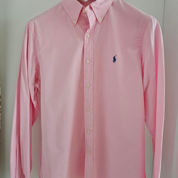 폴로랄프로렌 클래식M 사이즈 핑크셔츠