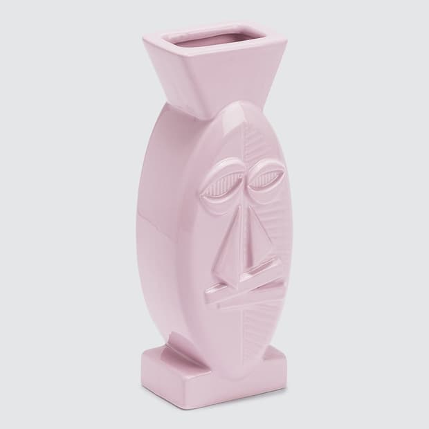 Mask ceramic vase 마스크 세라믹 화병