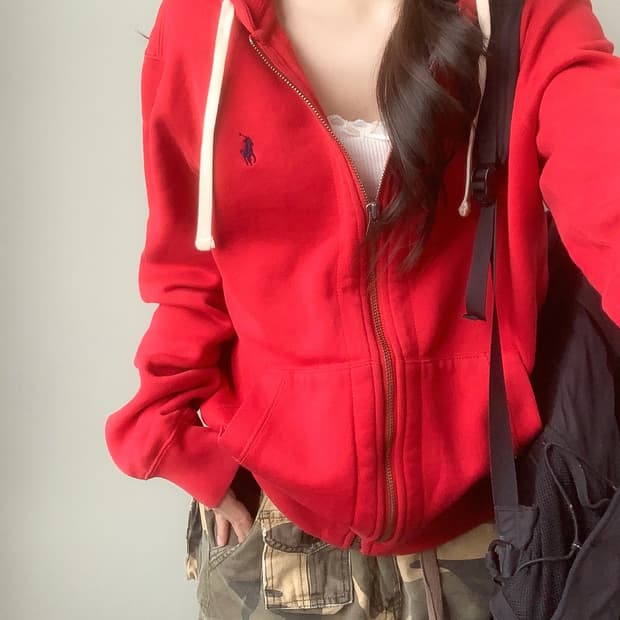 폴로 후드집업