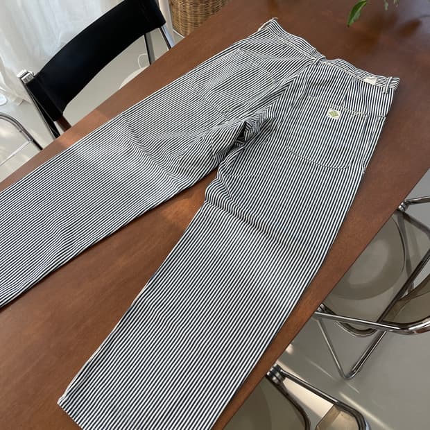 포스트 오버롤즈 스트라이프 팬츠