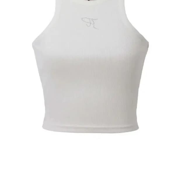 쓰리타임즈 나시S threetimes Jewel tank top crop
