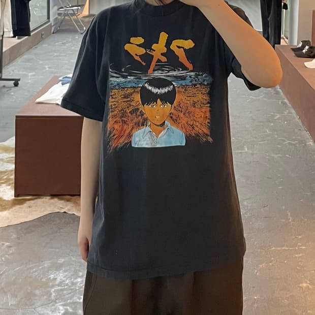 빈티지 아키라 테츠오 프린팅 반팔 H2541