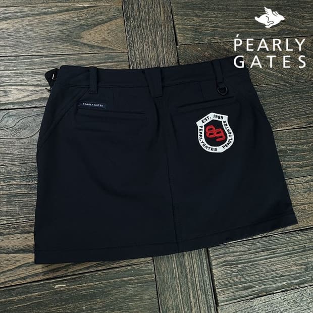 [파리게이츠] 골프 미니스커트 골프 치마 블랙 M19295