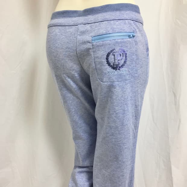 Blue  Mélange Stitch Detail Traning PT