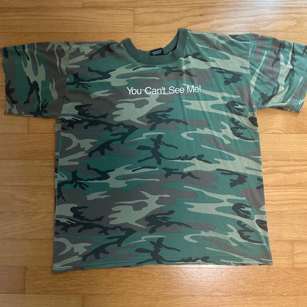 [XL] 로스코 you cant see me! 우드랜드 카모 티셔츠