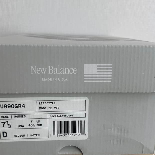 [새상품] 뉴발란스 990v4 그레이 255