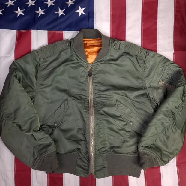 오리지날 미공군 지급용 70's 알파사 L-2B 항공자켓