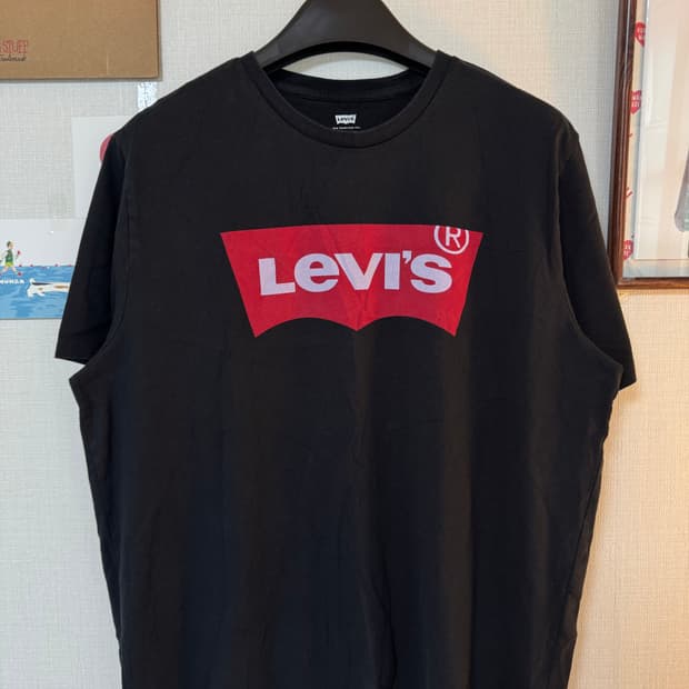 [XL]리바이스 베트윙 로고 반팔티 블랙