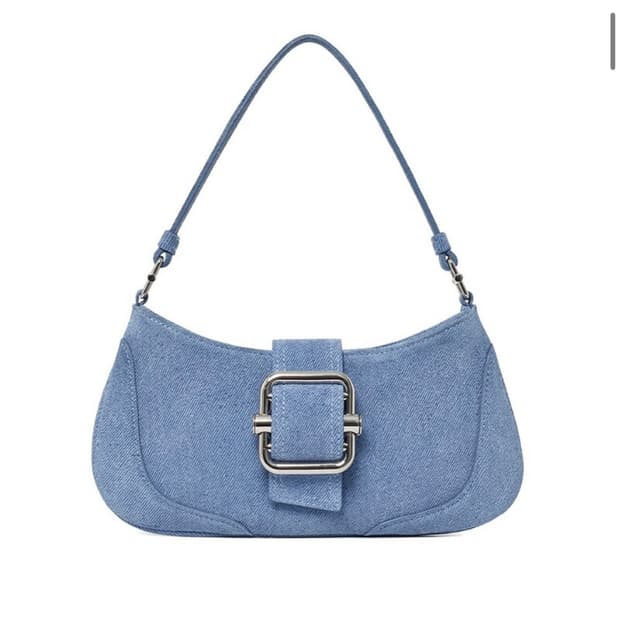 오소이 미니 숄더백 데님 스카이