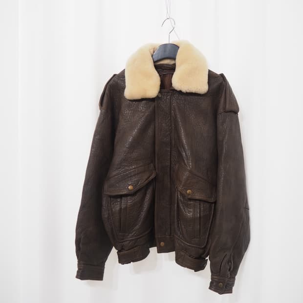 vintage sheepskin A-2 jacket 