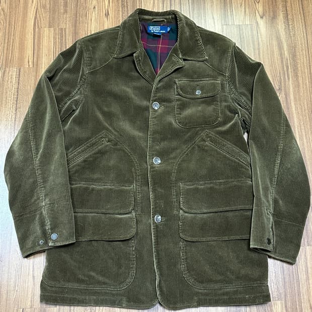 폴로 랄프로렌 코듀로이 헌팅 코트 S