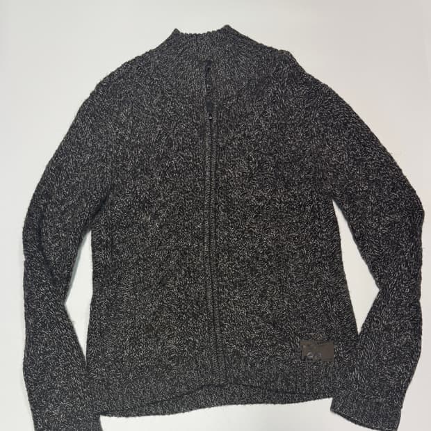 LEE 리 알피카 모헤어 보카시 니트 집업 가디건 L