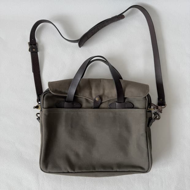필슨(FILSON) 캔버스&레더 토트백(크로스 가능)