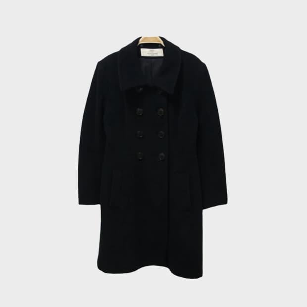 90'S 칼라거펠트 모헤어 더블 플레어 코트 61508