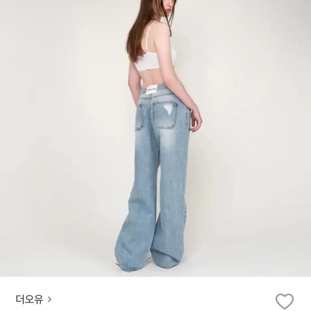 더오유 백포인트 빈티지 데님팬츠 청바지