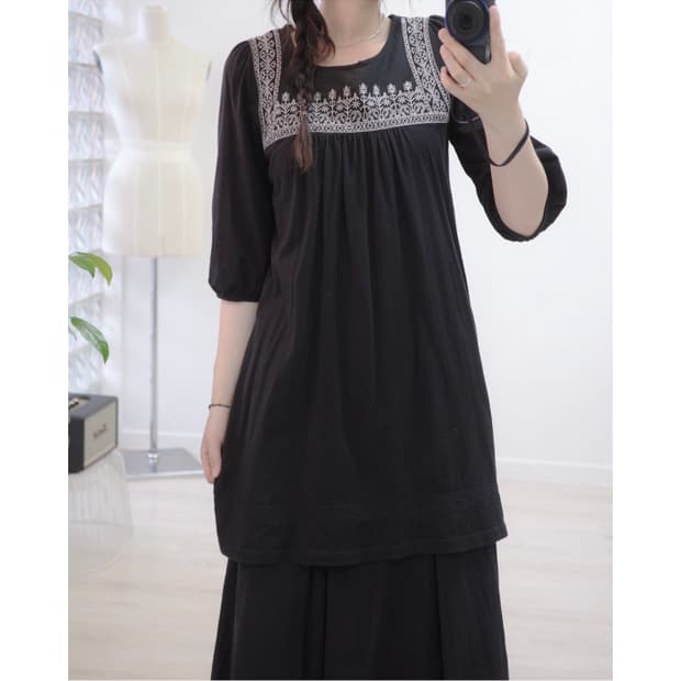 hippi black lace one-piece