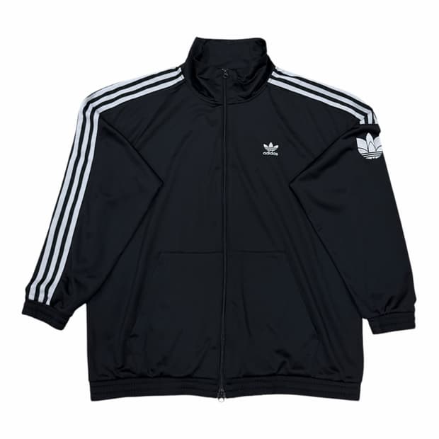 아디다스 삼선 트레포일 트랙탑 져지 자켓 블랙 2XL