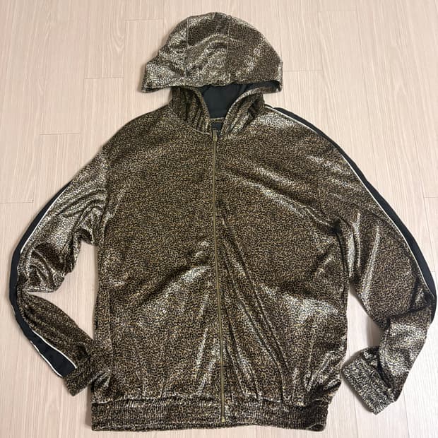 [ZARA] 자라 레오파드 후드집업 (L)