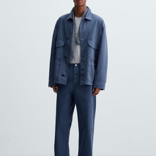 자라 / 워싱 스트레이트 핏 팬츠 / 블루 / 32