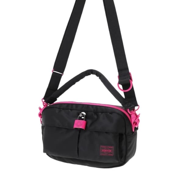 포터 플라밍고 투웨이 숄더백 블랙