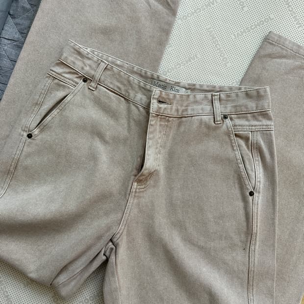 마뗑킴 사이드 포인트 데님(L)