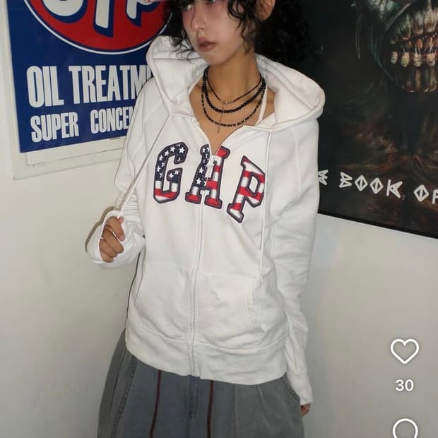 빈티지 갭 후드 usa
