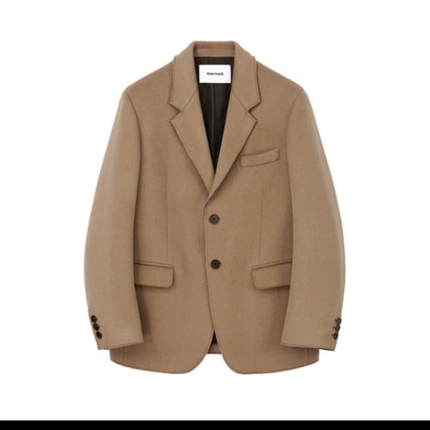 토니웩 22FW 커팅 블레이저 베이지 M 