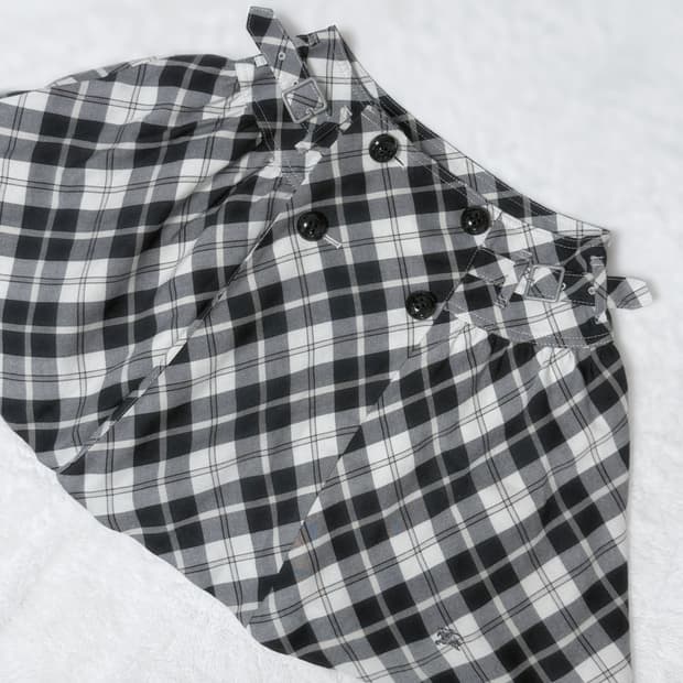 Burberry 블루라벨 오네갸루 로걀 미니 스커트 ≽^•⩊•^≼