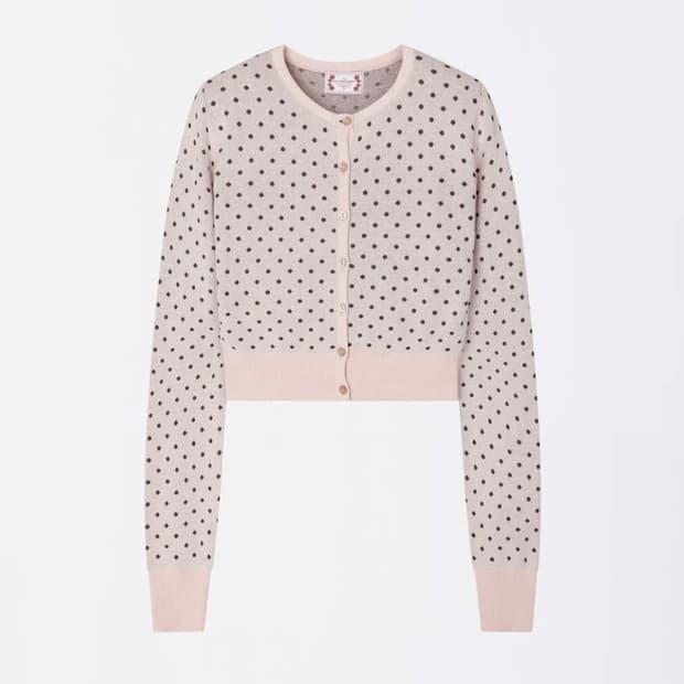 스컬프터 도트 가디건