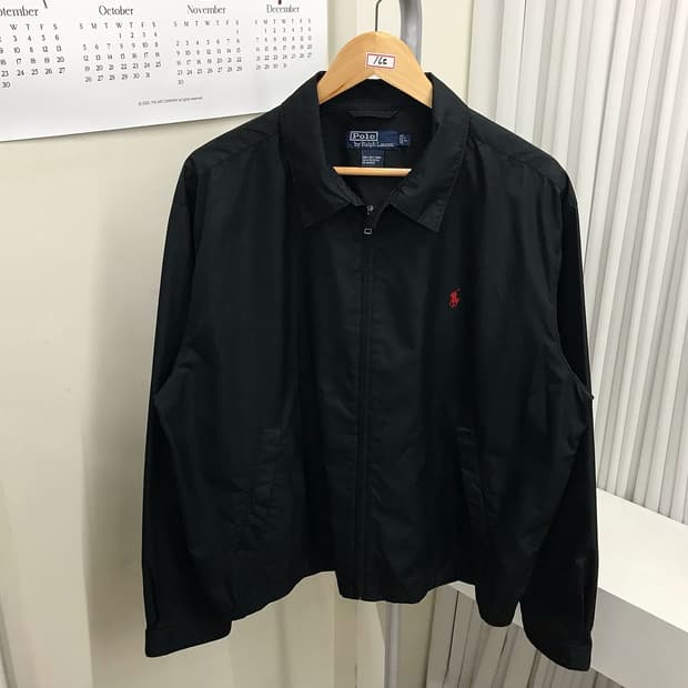 폴로 블루종 바람막이 자켓