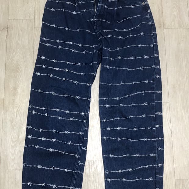 노매뉴얼 철사 데님팬츠  S