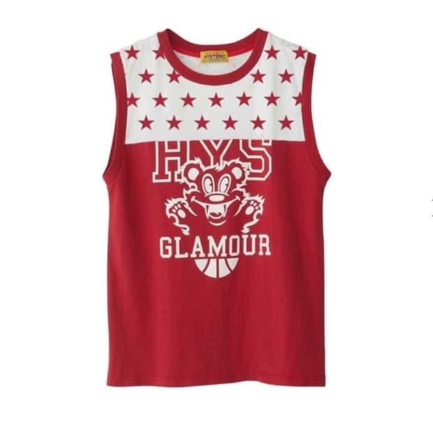 히스테릭글래머 베어 나시 슬리브리스 레드