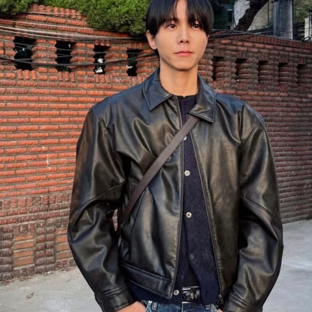 아모멘토 레더 자켓