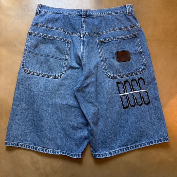 90s usa 보스 데님 버뮤다 팬츠 졸트
